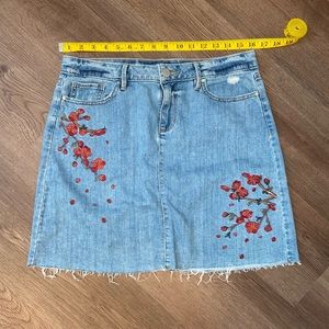 A.n.a A New Approach Cherry Blossom Jean Skirt